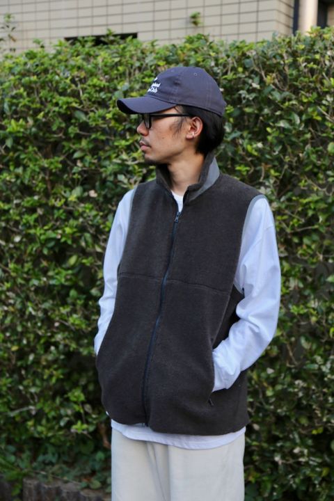 Graphpaper Wool Boa Zip-Up Vest Style.2020.10.2.