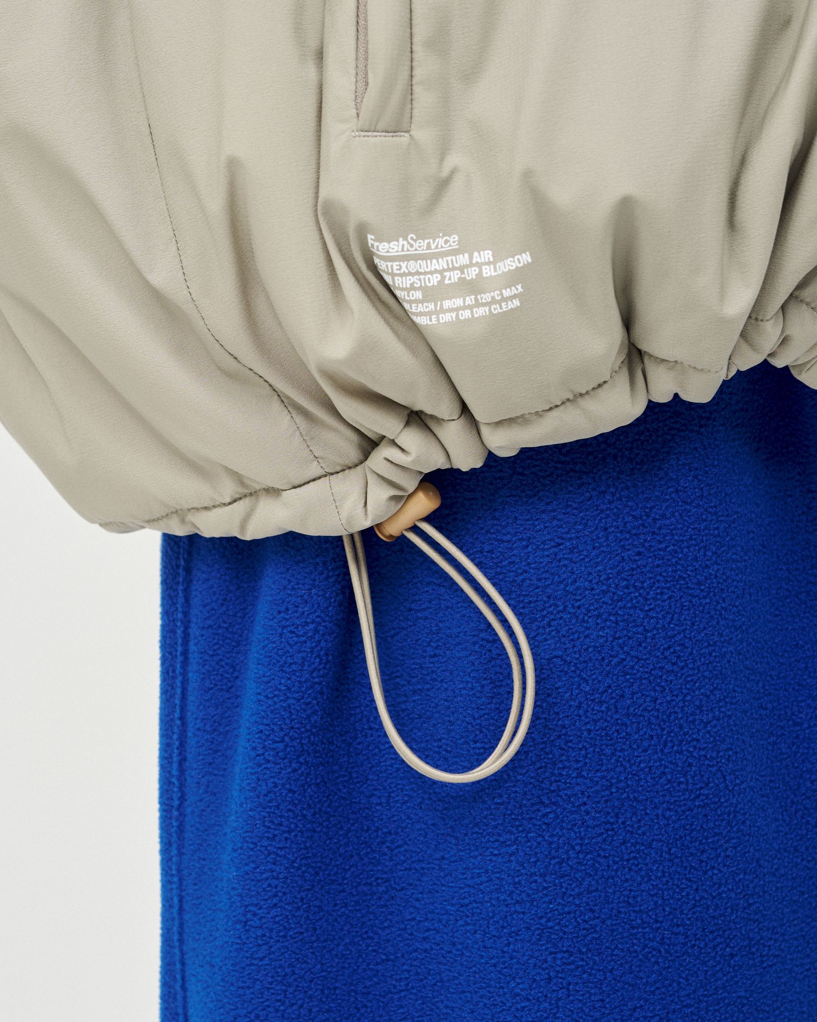 フレッシュサービス PERTEX® QUANTUM AIR MINI RIPSTOP ZIP-UP BLOUSON(FSC253-30195)BEIGE★10月18日(土)発売！