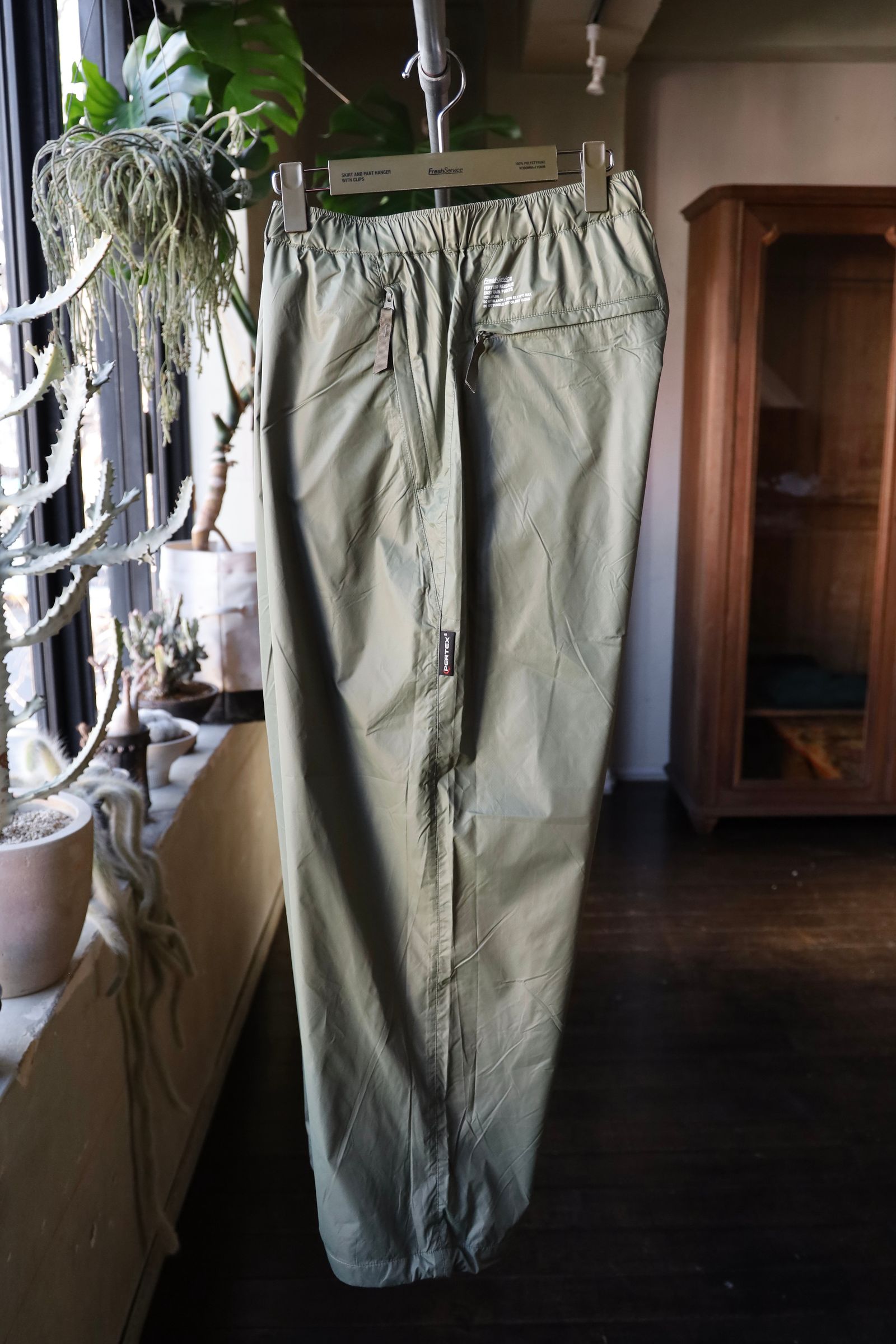 フレッシュサービス PERTEX® REISSUE EASY RAIN PANTS(FSC251-40088)KHAKI