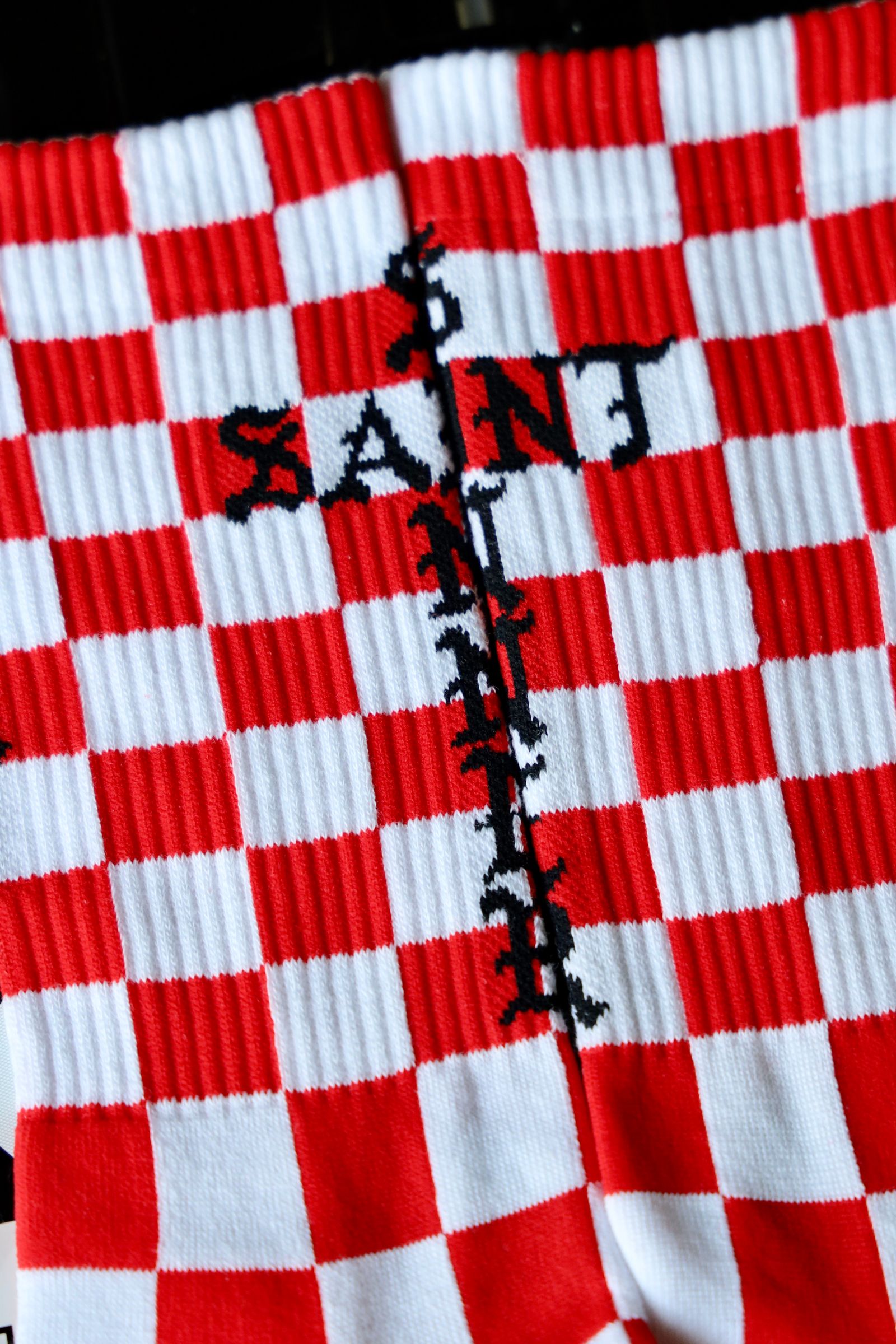 セントマイケル SAINT SINNER SOCKS(SM-HR1-0000-118)WHITE/RED