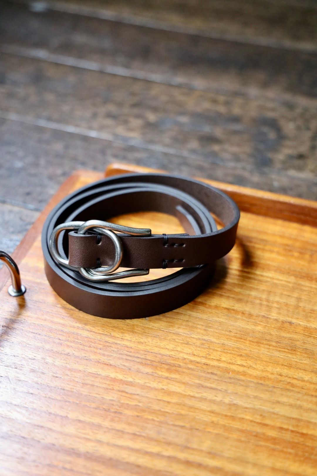 YOKE - ヨーク 25FW Double Buckel Leather Belt(YK25FW01139A