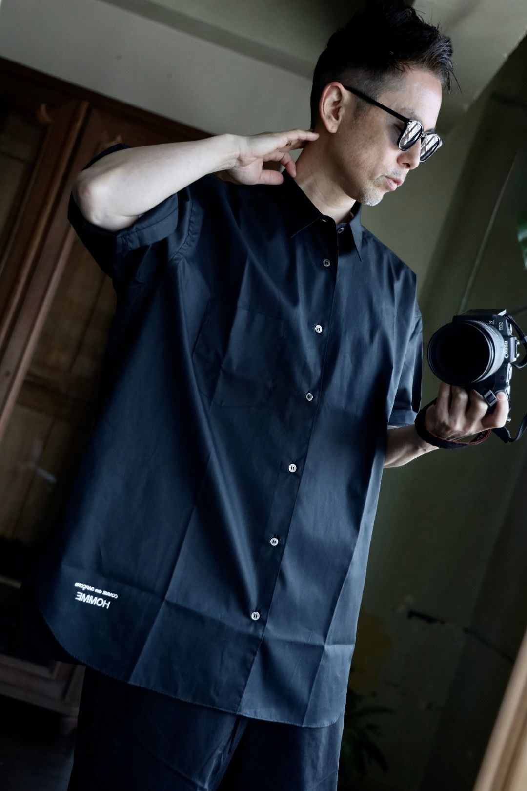commedesgarcons長袖シャツ 光沢生地 COMME des GARCONS SHIRT / Forever Wide Classic Oxford Long