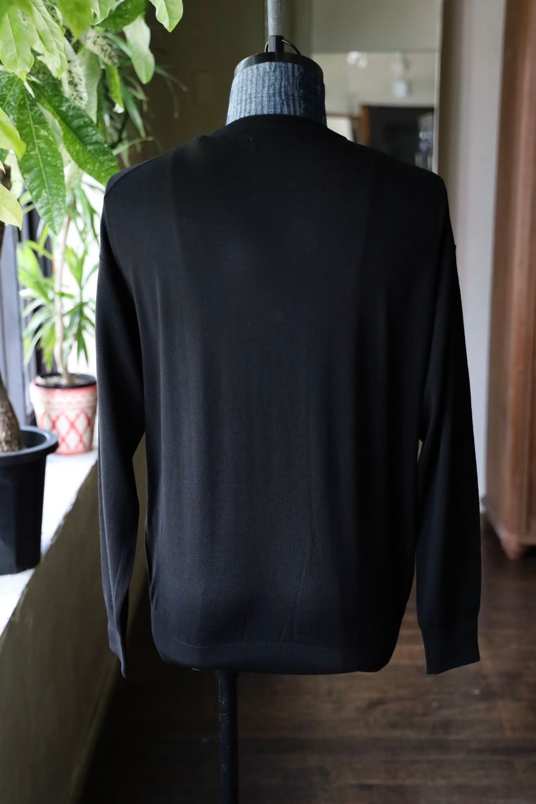 グラフペーパー25AW High Gauge L/S Oversized Crew Neck Knit(GU253-80205B)BLACK☆8月23日(土)発売!!