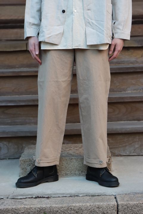 Ets.MATERIAUX  22SS French coveralls"OFF WHITE"style