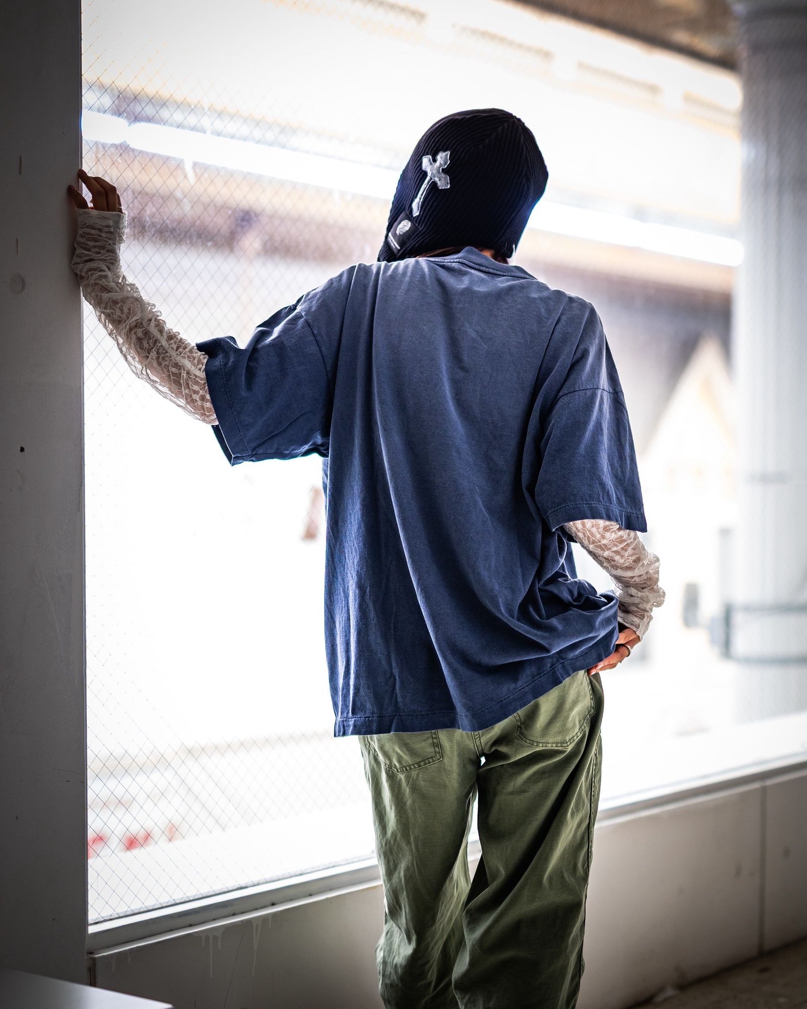 セントマイケル Tシャツ SAINT ALPHA SS TEE(SM-HR1-0000-026)NAVY