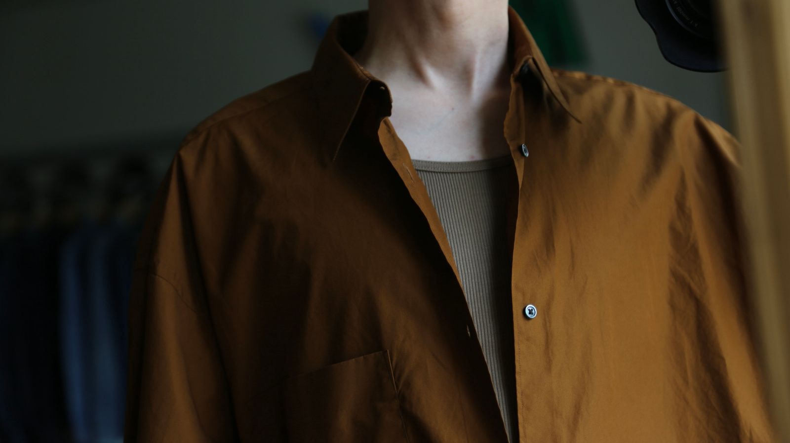Graphpaper Broad L/S Oversized Regular Collar Shirt