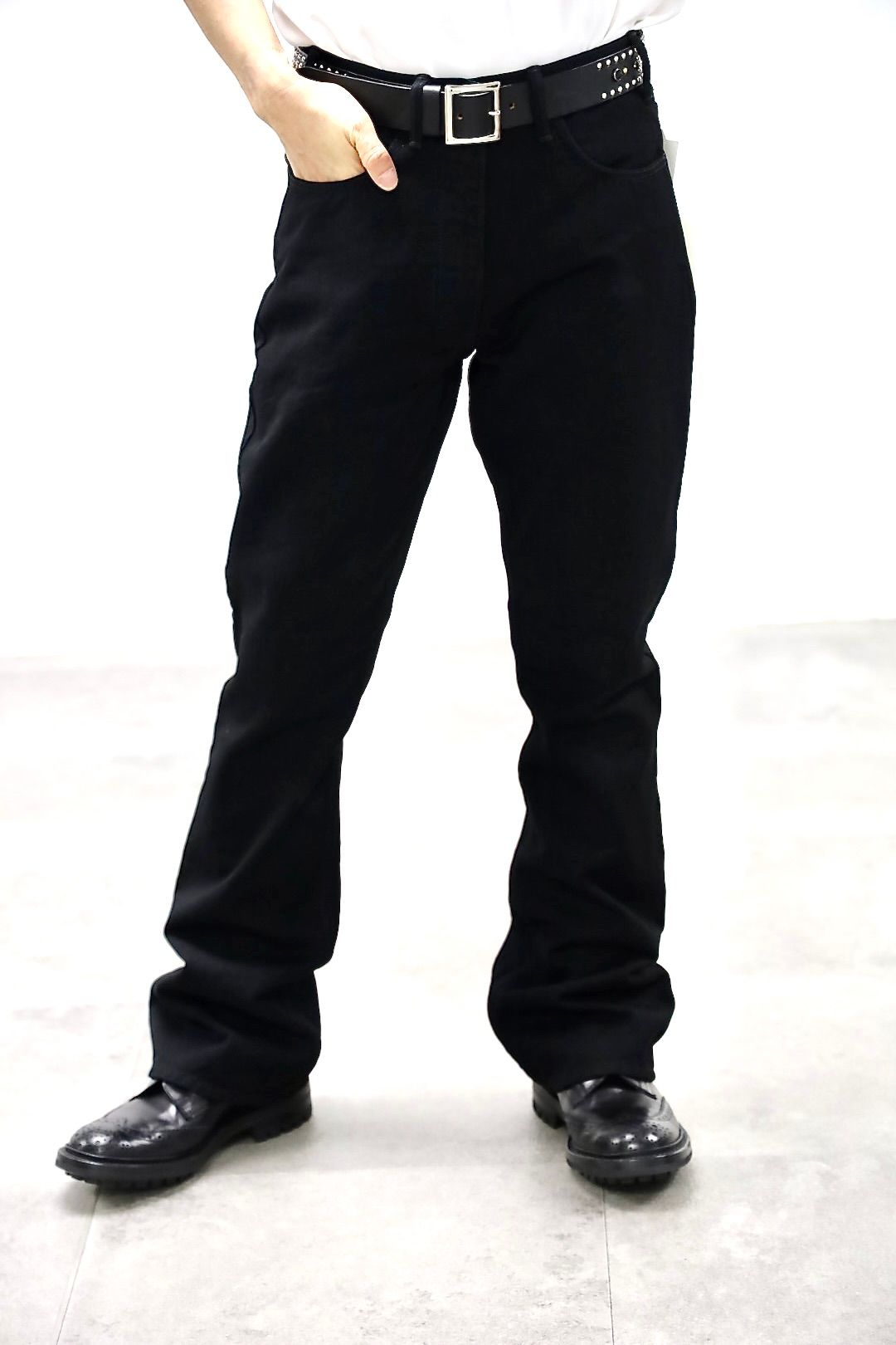 セントマイケル 26SS BLACK DENIM PANTS/FLARE (SM-MK8-0000-078)
