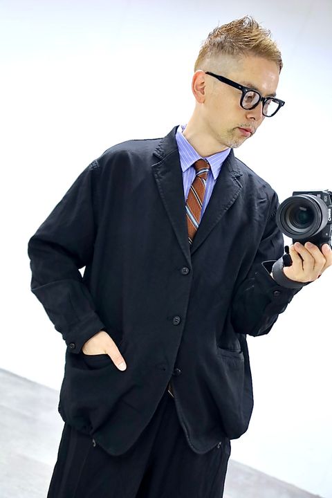 COMME des GARCONS HOMME 26SS エステルサージ製品染め3Bジャケットスタイル