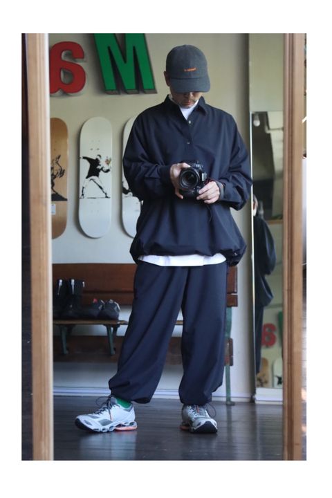 FreshService WOOLY CLOTH ANORAK SHIRTスタイル.2022.10.30.