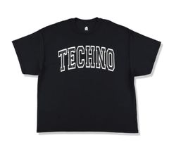 ISNESS MUSIC/ TECHNO T-SHIRT&HOUSE FLOCKY PRINT T-SHIRT STYLE