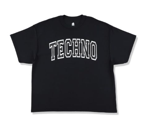 イズネスミュージック TECHNO T-SHIRT(IMP5_27_TECHNO5ST01)BLACK