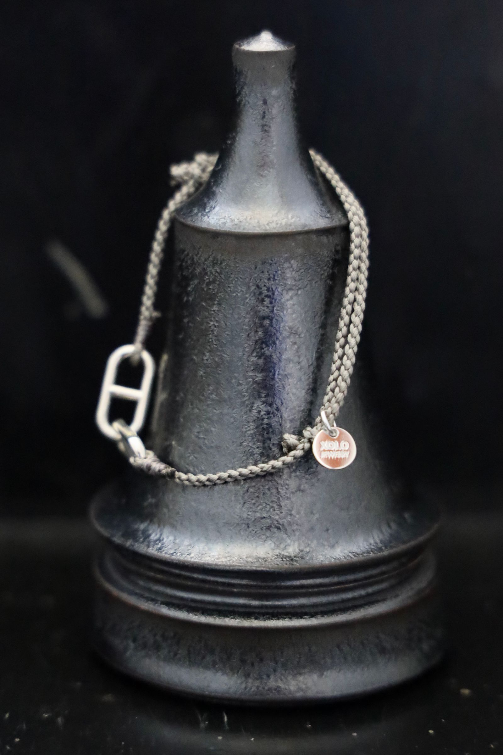 XOLO JEWELRY ショロジュエリー / Anchor Link Silk Code Bracelet-Silver- (XOCB004)GRAY☆6月17日発売！