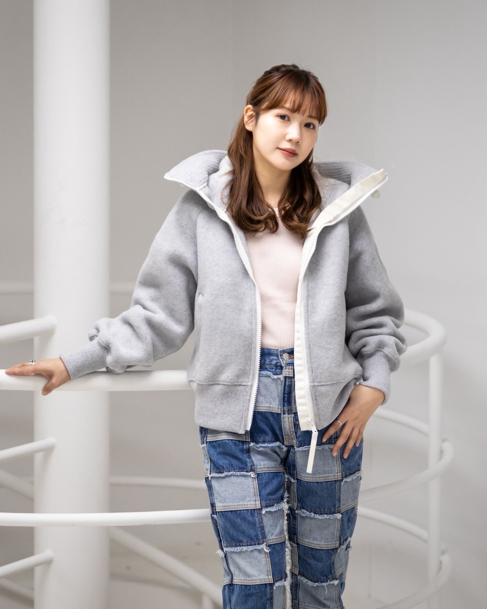 カナダグース レディース Chilliwack Fleece Bomber White Label(7102WW)Silverbirch Heather☆新作発売！