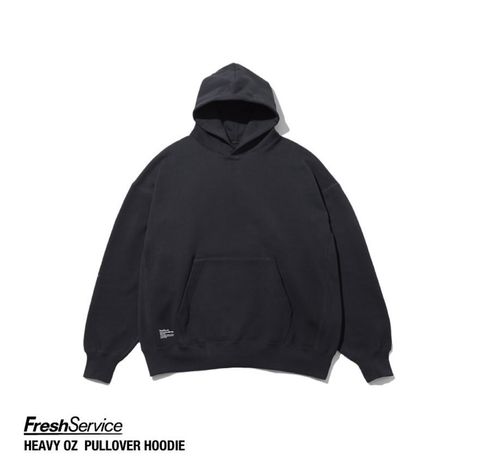 フレッシュサービス HEAVY OZ  PULLOVER HOODIE(FSC244-70161)BLACK