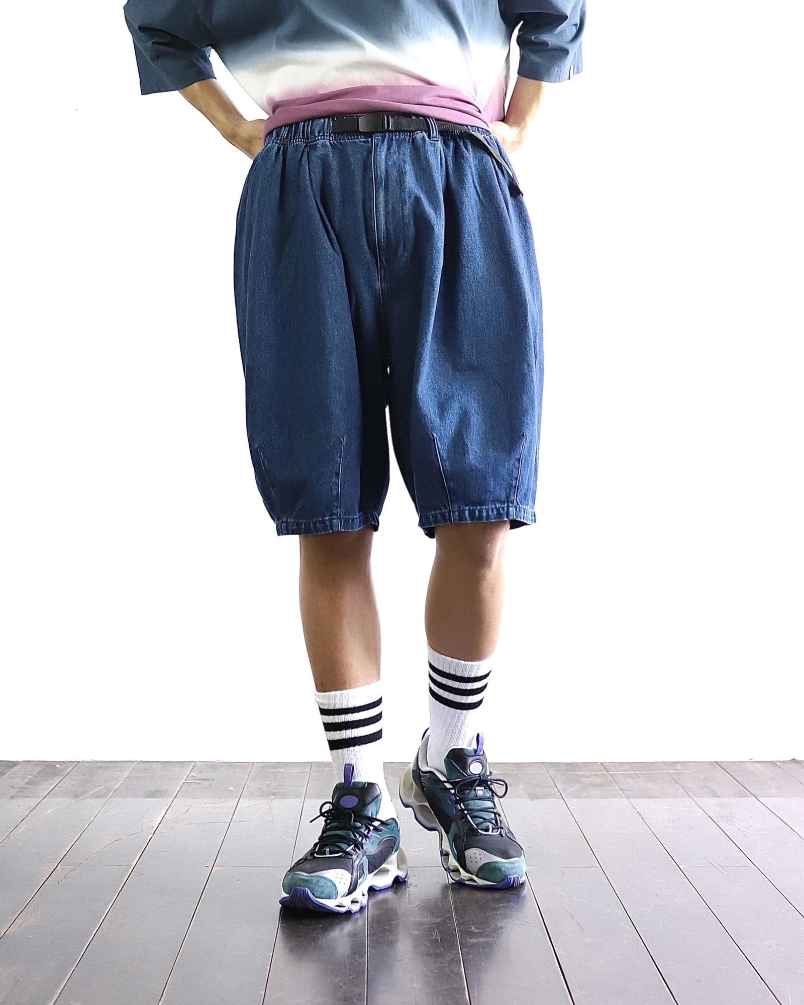 is-ness 24SS GRAMICCI for is-ness HORIZON OVERDYE T-SHIRT style 2024.4.20
