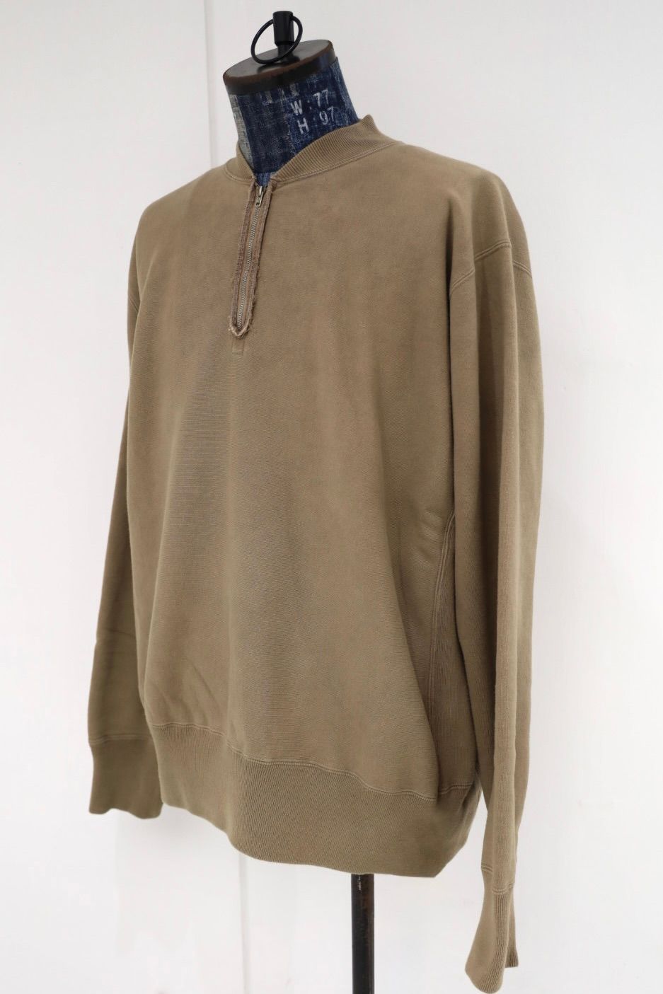 アプレッセ 2026 STYLE2 Vintage Half Zip Rib Collar Sweatshirt(26AAP-05-11)MOCHA☆8月22日(土)発売！