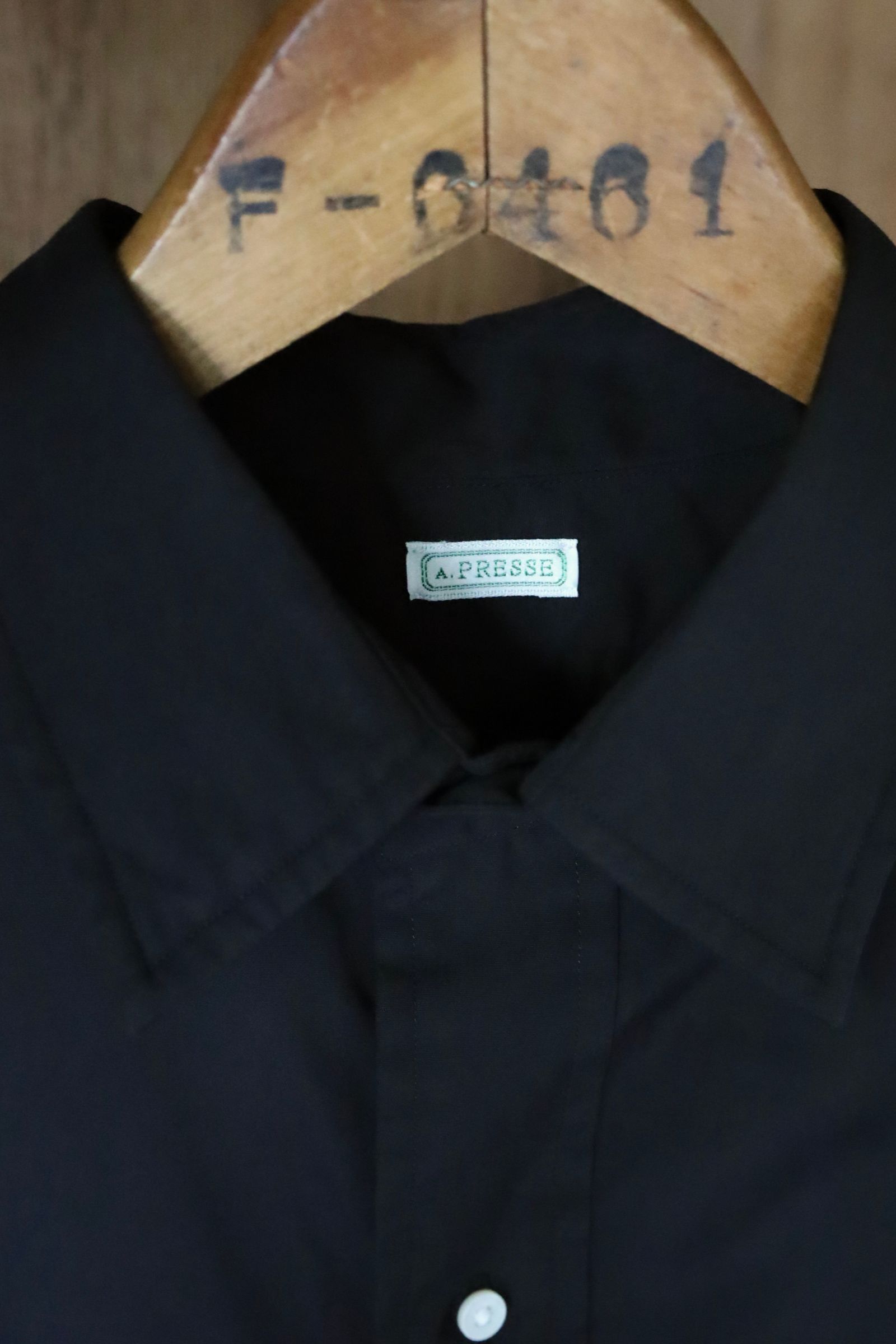 アプレッセ2025 STYLE2 Regular Collar Shirt(25AAP-02-08)BLACK