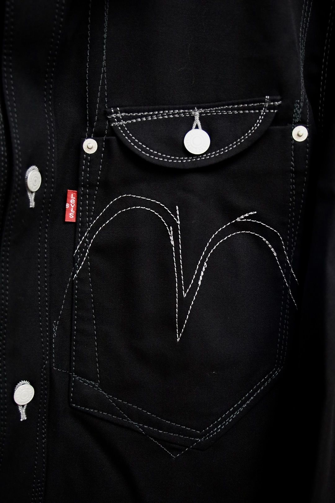 ジュンヤワタナベマン 26FW Levi's Wネーム ウールシャツジャケット(WR-J203-051)BLACK☆8月7日(金)発売！