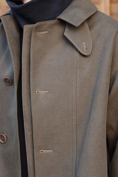 A.PRESSE  Motorcycle Half Coat"OLIVE"style