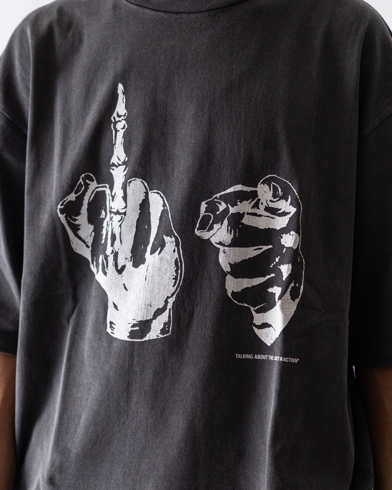 トーキングアバウト ジ アブストラクション 25AW USED PROCESSING TEE(2526AW-T-001F)BLACK☆新作発売！