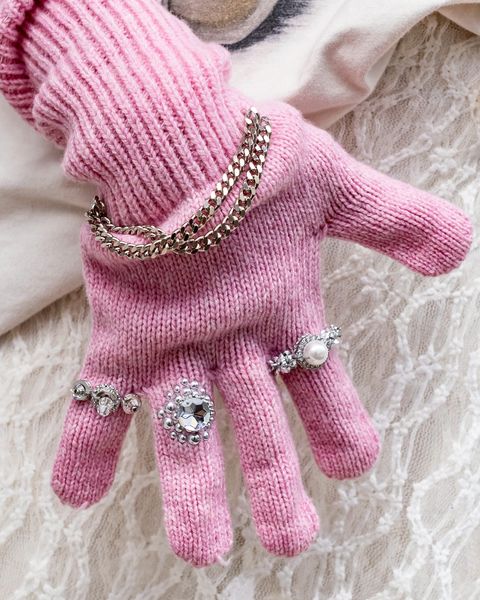 doublet 25AW 新作LONG KNIT GLOVES WITH RINGS sytle.2025.9.12