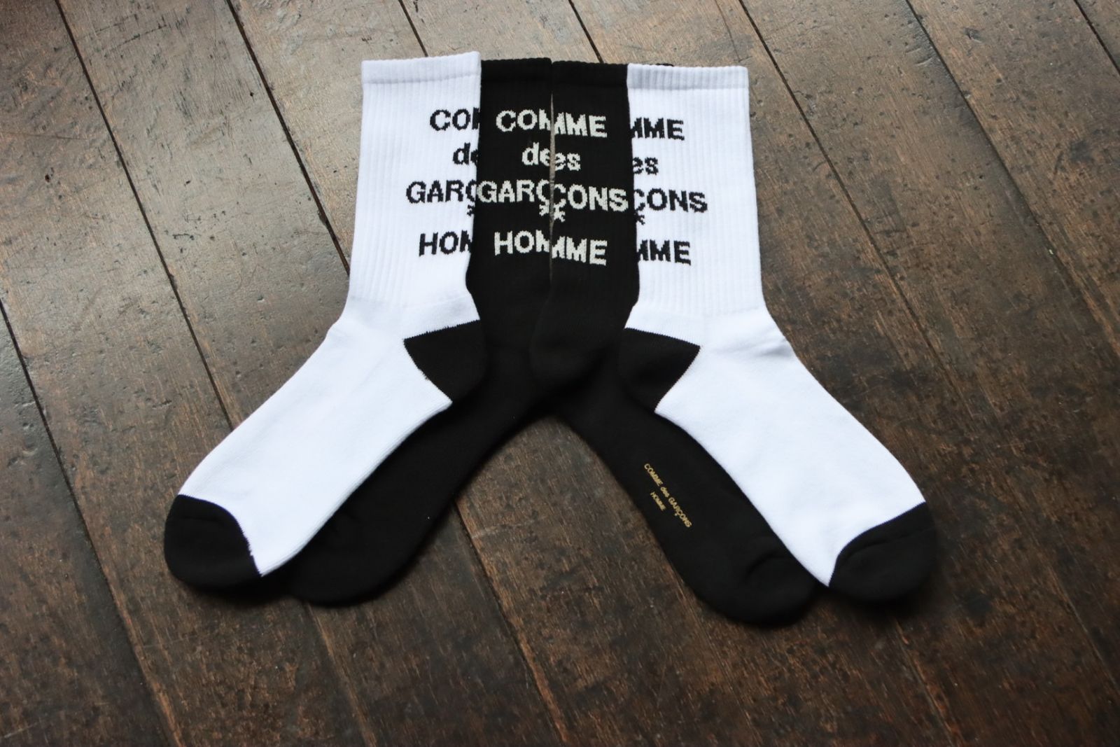 COMME des GARCONS HOMME - コムデギャルソンオム24SS ロゴソックス(HM 