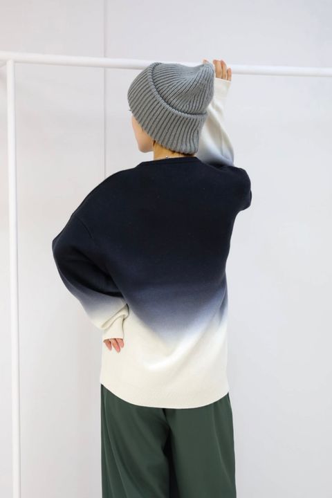 Graphpaper Gradient Dyed Crew Neck Knit STYLE 2025.10.28