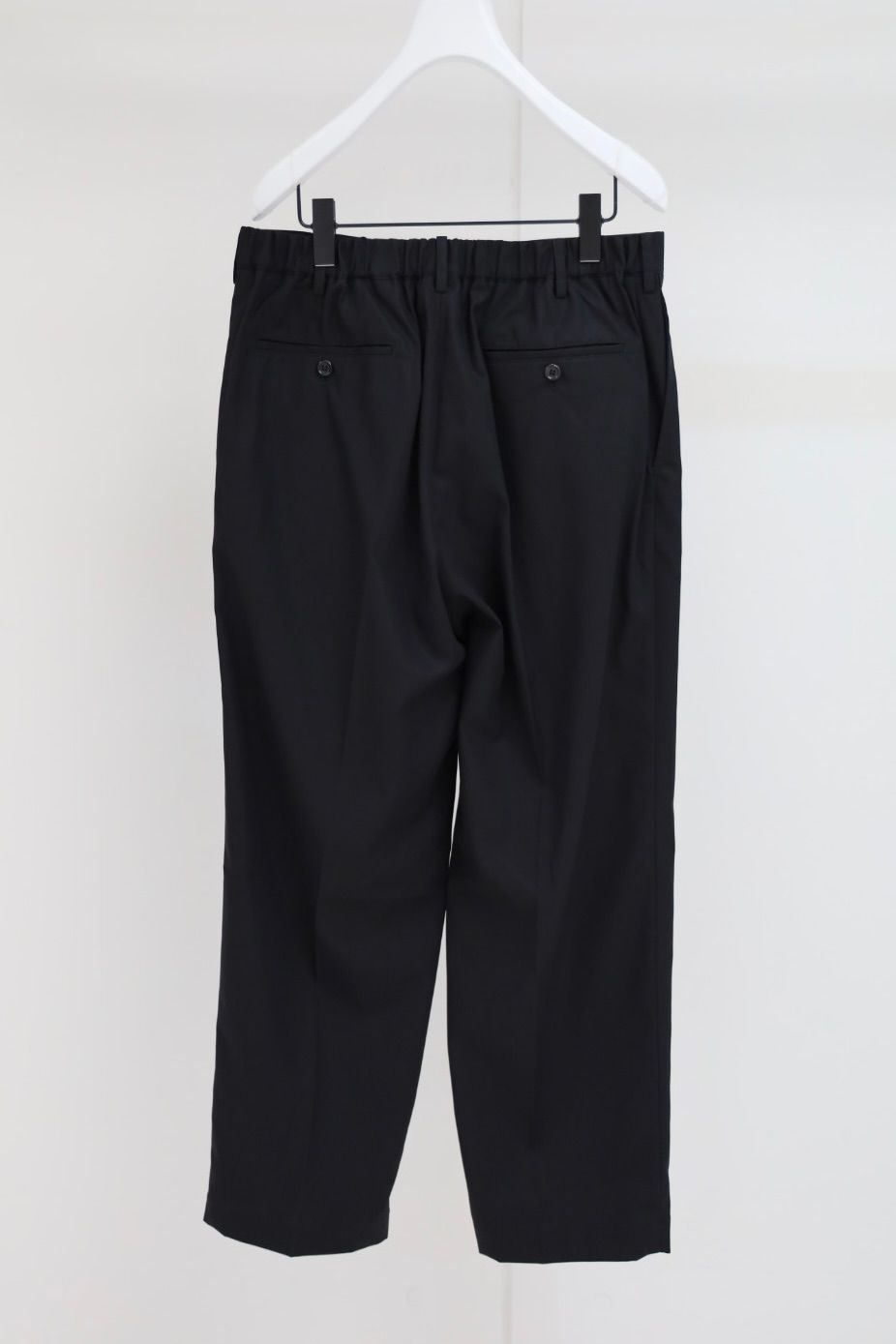 グラフペーパー 26AW Wooly Cotton Twill Wide Tapered Slacks(GM263-40047B)BLACK☆8月1日(土)発売！