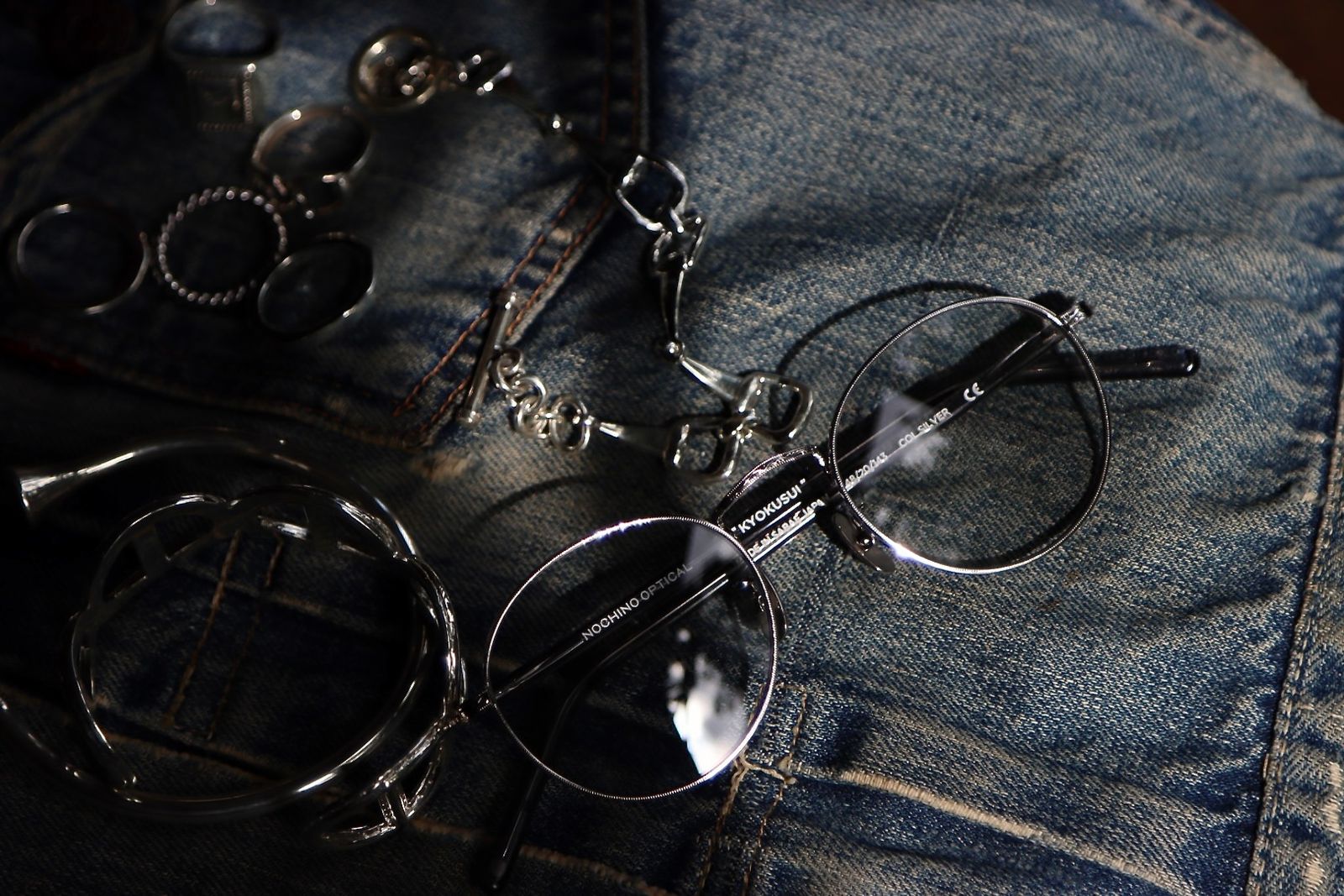 A.PRESSEデニム Washed Denim Wide Pantsスタイル