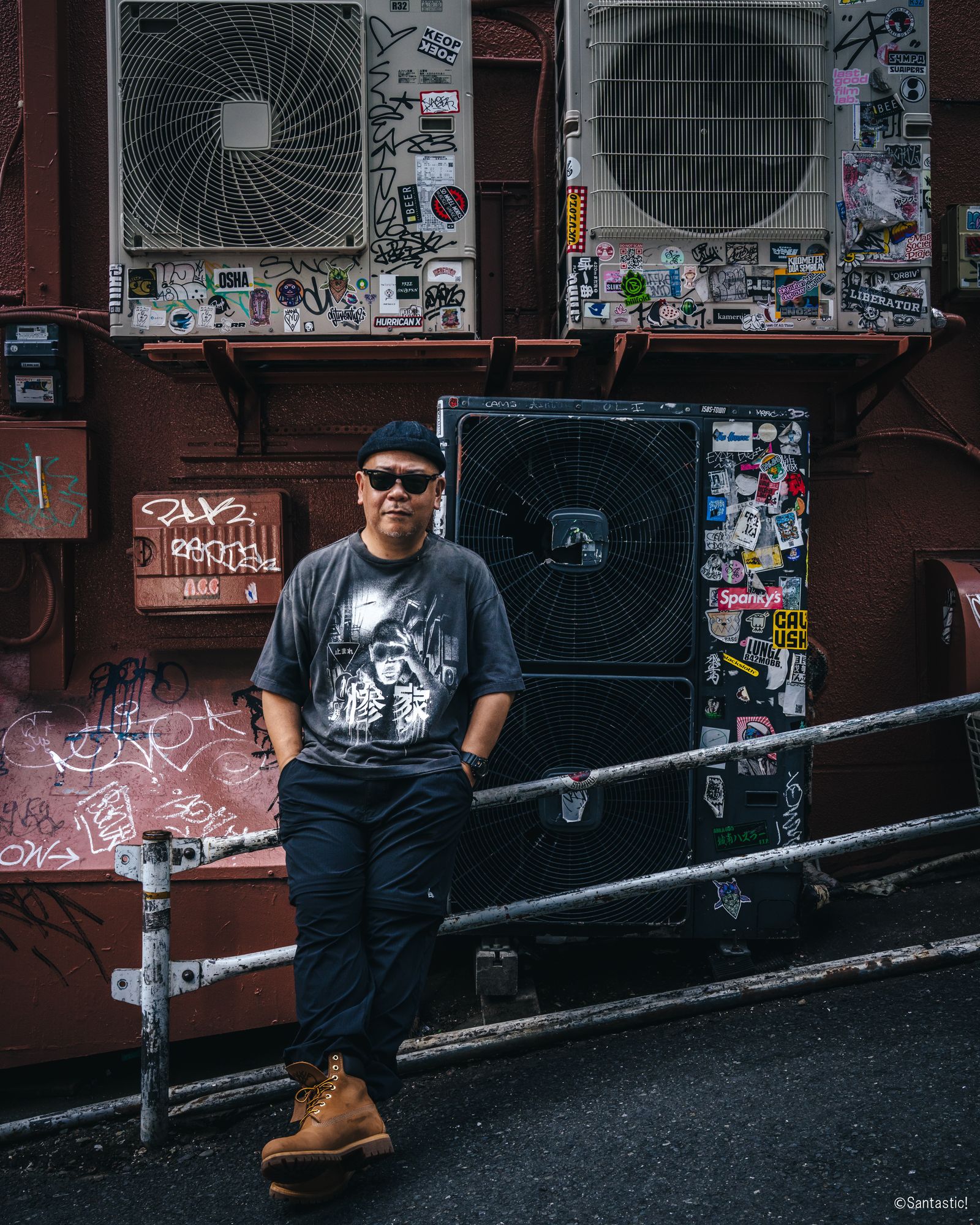 セントマイケル Tシャツ 惨家-zange- GS_SS TEE(SM-HR1-0000-C25)BLACK