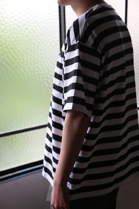 Graphpaper Border S/S Pocket Tee style.2021.5.2.