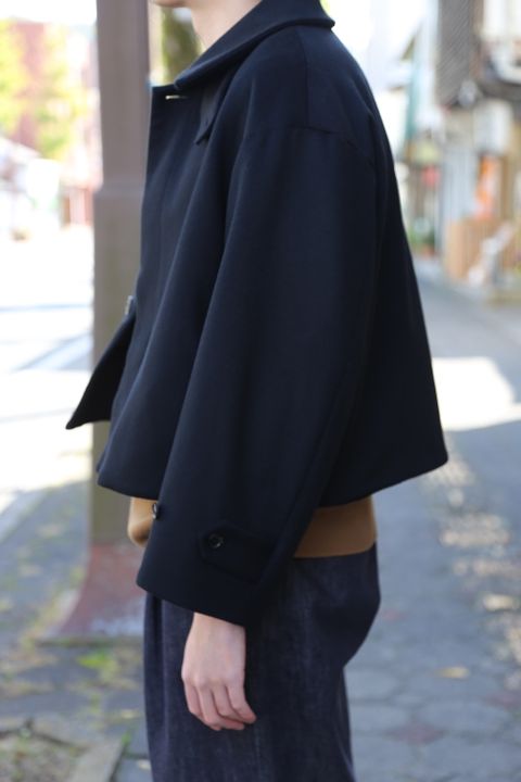 YOKE 新作 3WAY BAL COLLAR SHARE COAT(YK20AW0135C)"BLACK"style.2020.11.8.