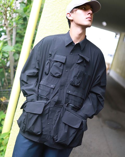 FreshService フレッシュサービス 23AW DRY TYPEWRITER TACTICAL POCKET L/S SHIRTスタイル