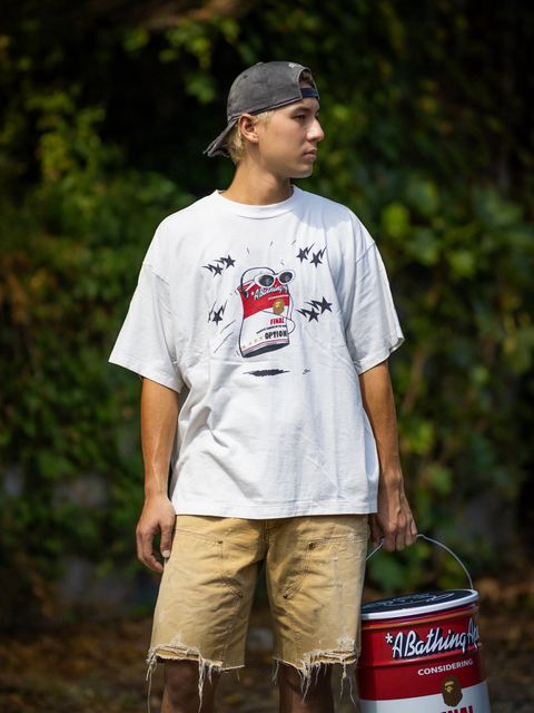 セントマイケル 26AW BAPE_SS T-SHIRT/JUMP(SM-MK1-0000-C34)WHITE☆8月22日(土)発売！