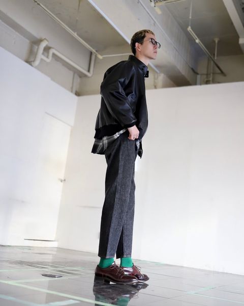 A.PRESSE アプレッセ 2024 Style1 Black Washed Denim Pantsスタイル