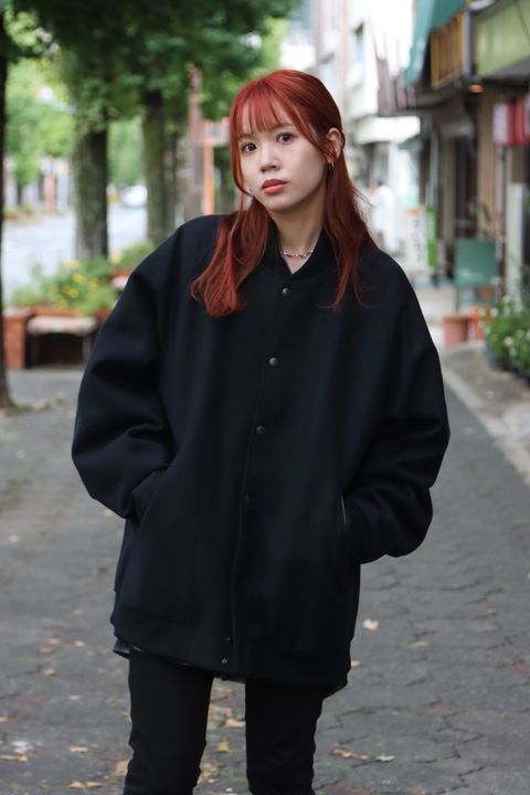 ATON 22FW 新作LETTERMAN JACKET style.2022.9.29
