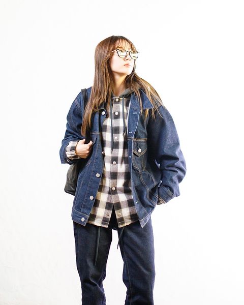 SEDAN ALL-PURPOSE Flannnel Hoodie&デニムセットアップstyle.2024.11.16