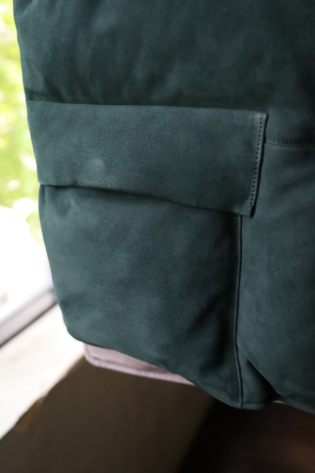 アプレッセ Suede Down Vest(24AAP- 01-06H)GREEN☆10月19日(土)発売！