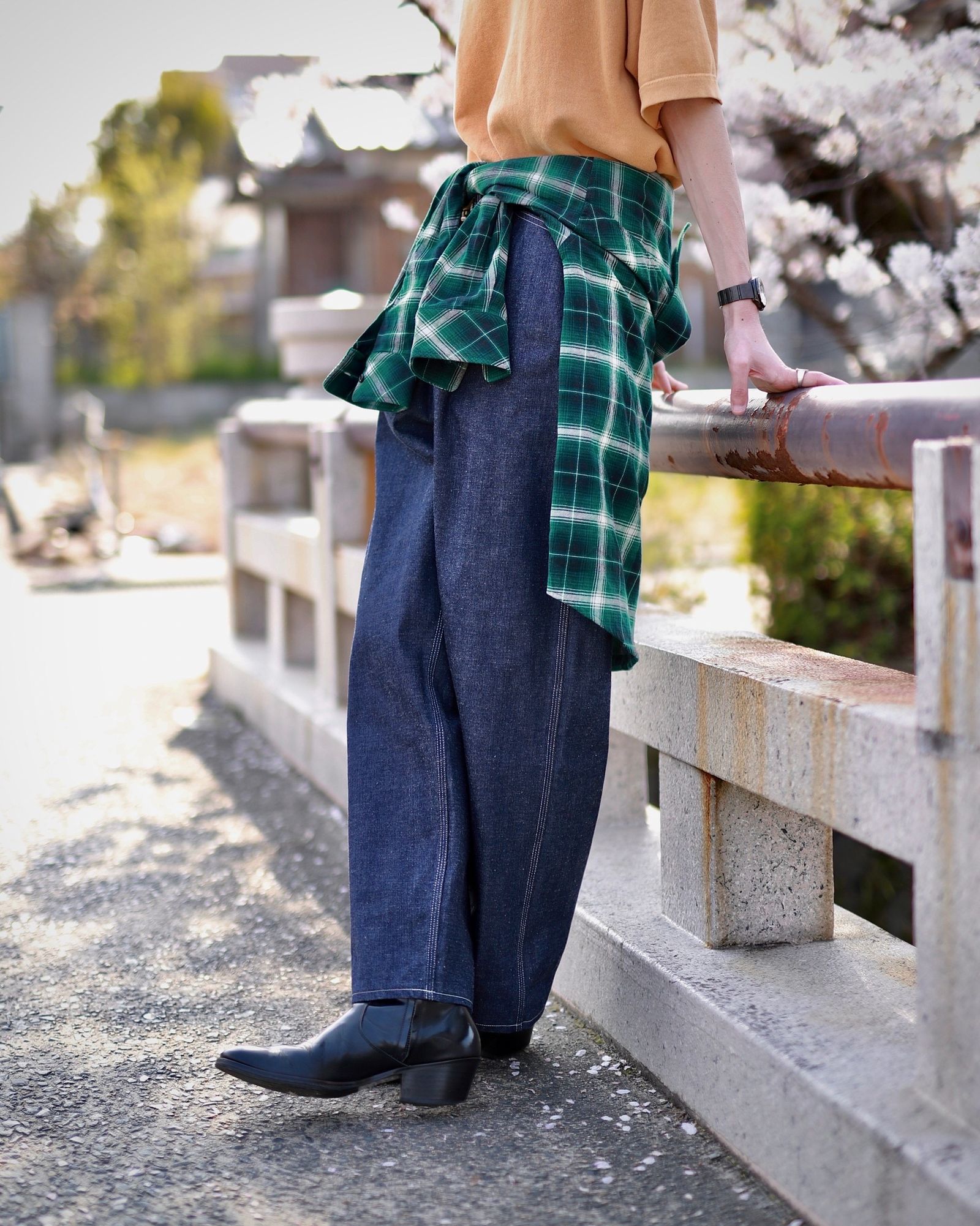 オンライン限定商品】 A.PRESSE 2 Trousers Denim Military デニム