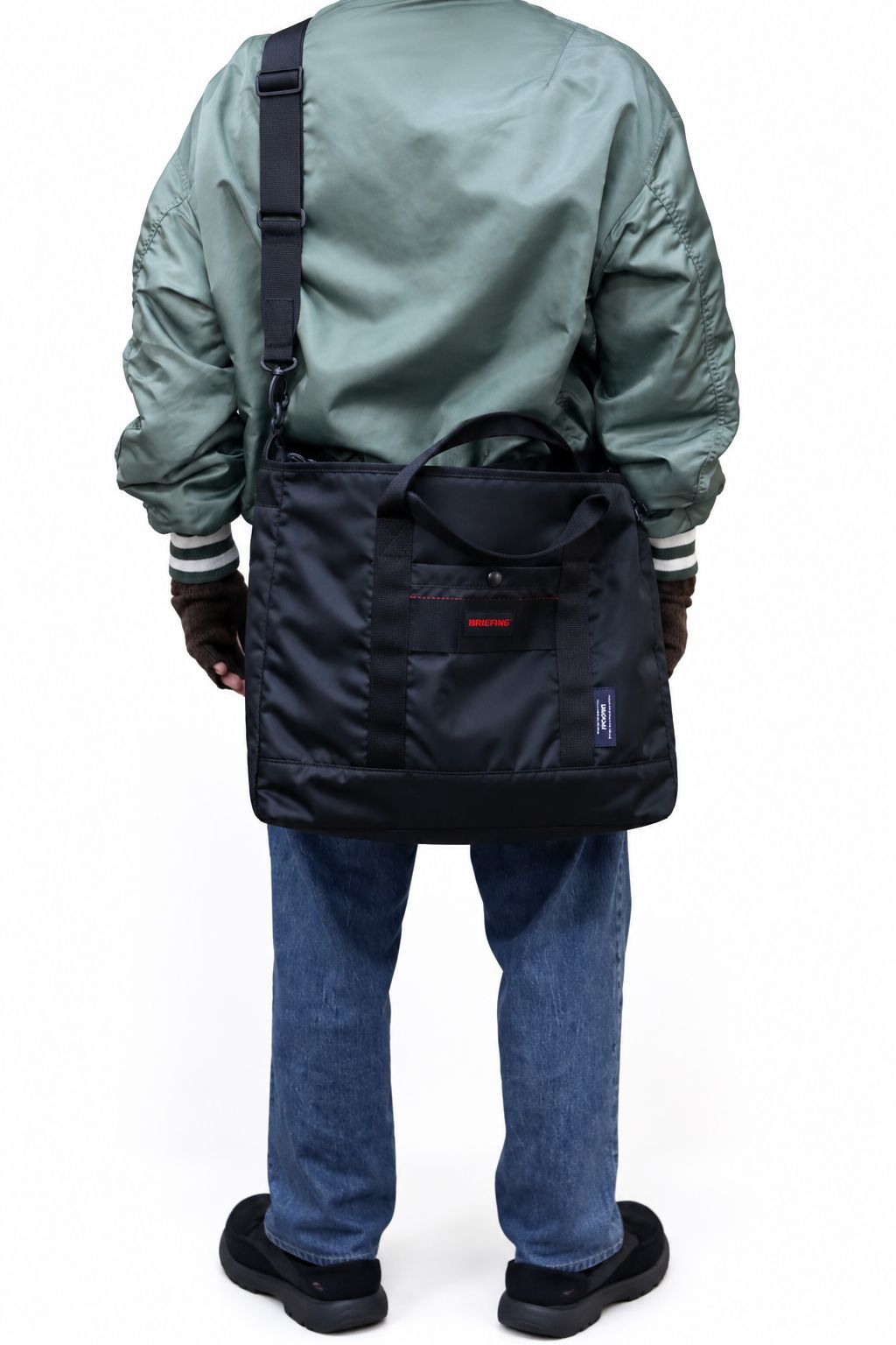 コムデギャルソンオム バッグ BRIEFING W-NAME REVERSIBLE BAG(HR-K208-051)BLACK×KHAKI☆10月2日(金)発売！