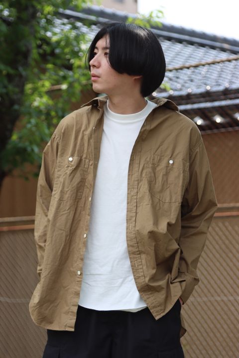A.PRESSE Over Dyeing Military Shirt style.2022.6.17. ※6月18日(土)スタート