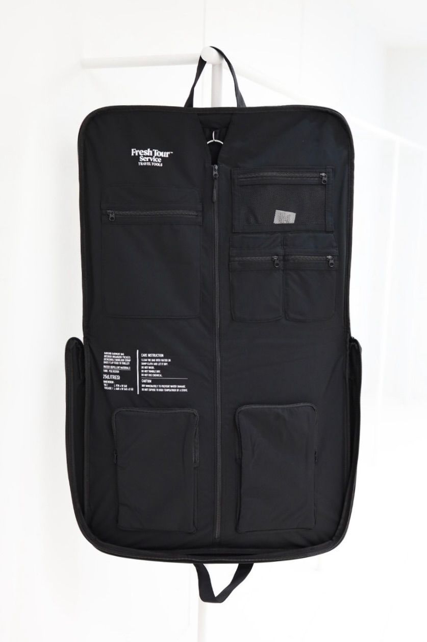フレッシュサービス MULTI POCKET GARMENT BAG(FSP253-90065B)BLACK
