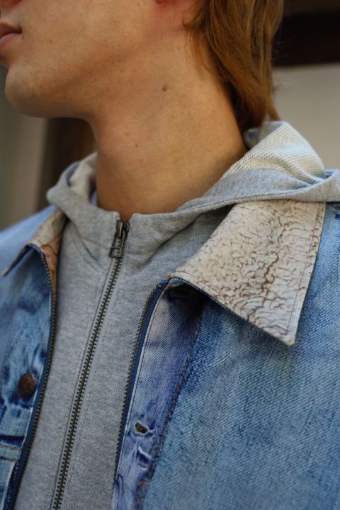 TALKING ABOUT THE ABSTRACTION LAYERED PRINT PARKA スタイル