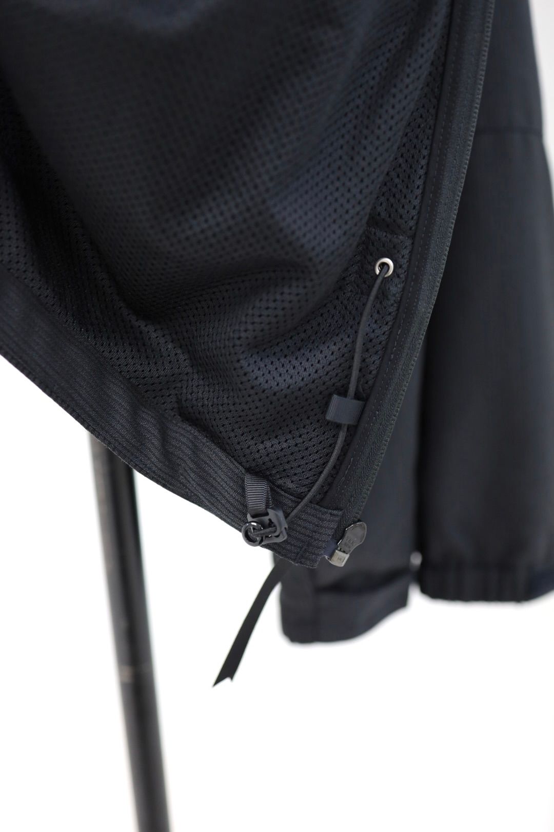 グラフペーパー Melange Pique Zip-up Stand Collar Jacket(GM263-30441)BLACK☆9月26日(土)発売！