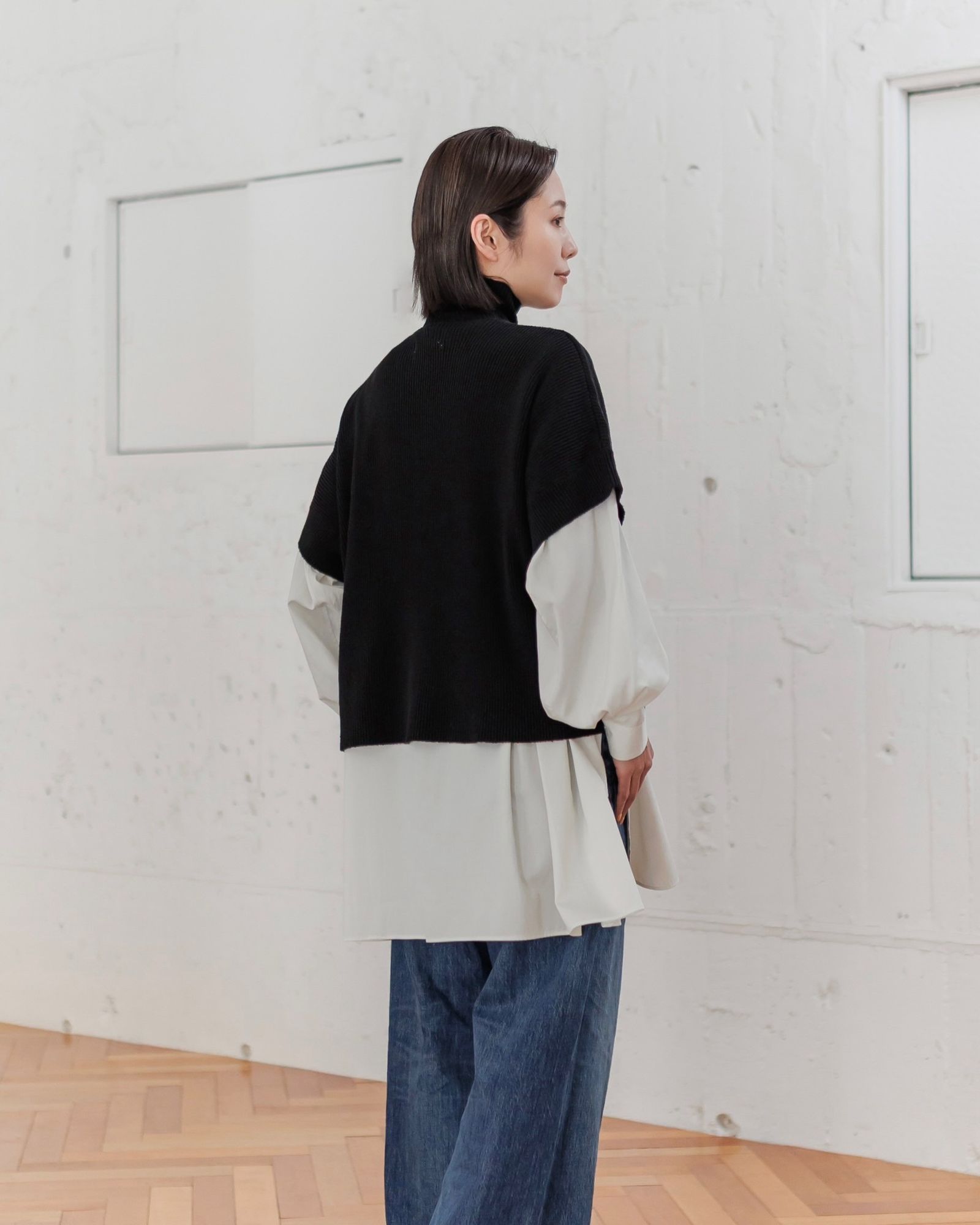 Graphpaper 25SS 新作 Linen Solotex S/S Mock Neck Knit style Graphpaper 25SS 新作 Linen Solotex S/S Mock Neck Knit style