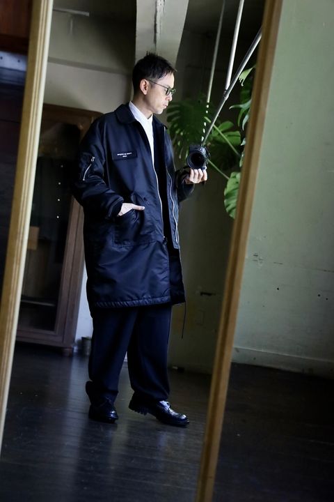 COMME des GARCONS HOMME ナイロンツイルコートスタイル2024.10.05.