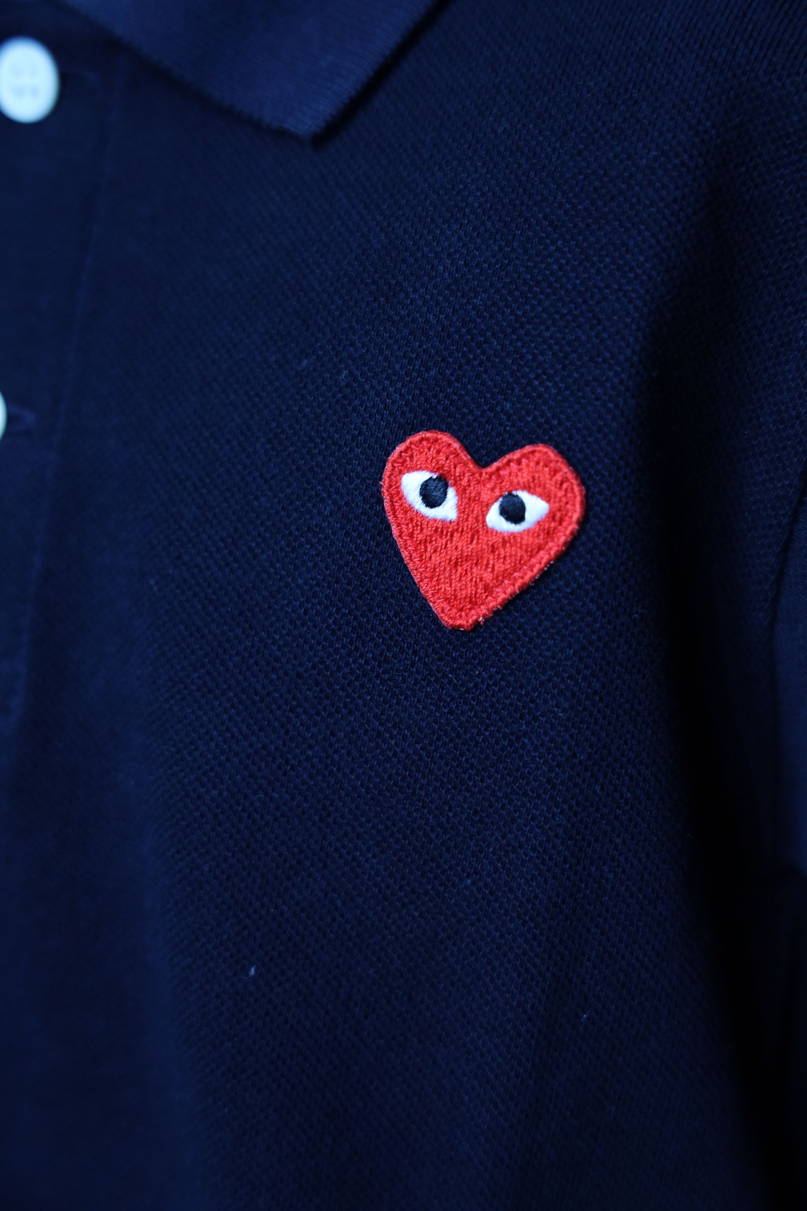 PLAYポロシャツ キッズ (AX-T505-100) NAVY/REDハート*KIDSサイズ