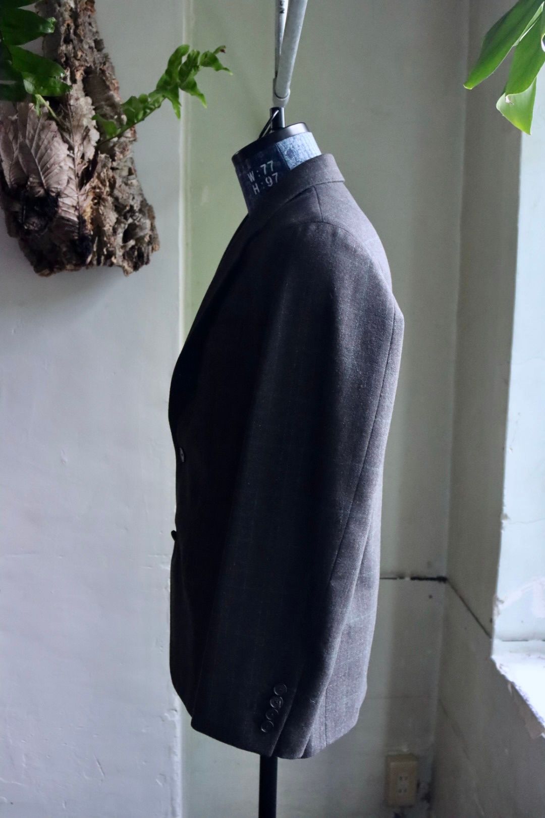 アプレッセ Windowpane Jacket(23AAP-01-20M)CHARCOAL