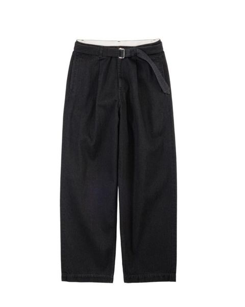 グラフペーパー Selvage Denim Belted Pants(GU253-40064RB)BLACK_WASHED
