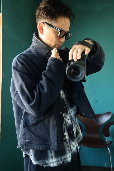 A.PRESSE 2025 STYLE2 Vintage Silk Hemp Hunting Jacketスタイル